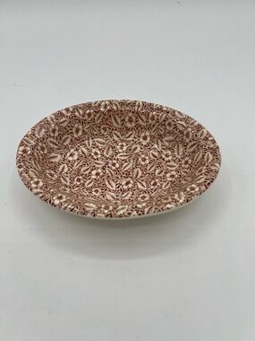 Vintage Masons Wedgewood Crabtree and Evelyn red/brown floral soap dish